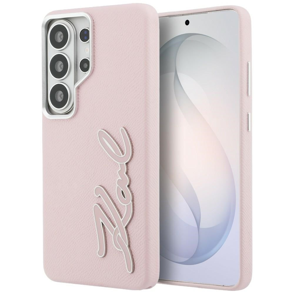 Калъф за Samsung Galaxy S26 Ultra S948, Karl Lagerfeld, Signature Resin Logo, Розов