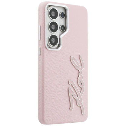 Калъф за Samsung Galaxy S26 Ultra S948, Karl Lagerfeld, Signature Resin Logo, Розов