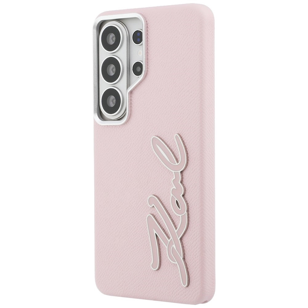 Калъф за Samsung Galaxy S26 Ultra S948, Karl Lagerfeld, Signature Resin Logo, Розов
