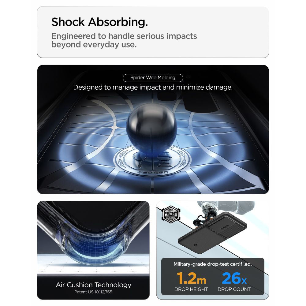 Case for Samsung Galaxy S26 Ultra S948, Spigen, Optik Armor, Black ACS10687