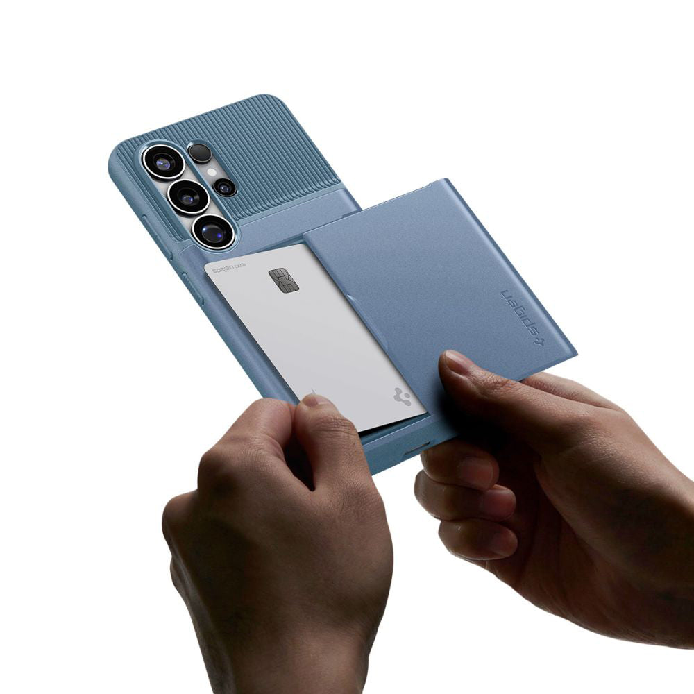Калъф за Samsung Galaxy S26 Ultra S948, Spigen, Slim Armor CS, Син ACS11225