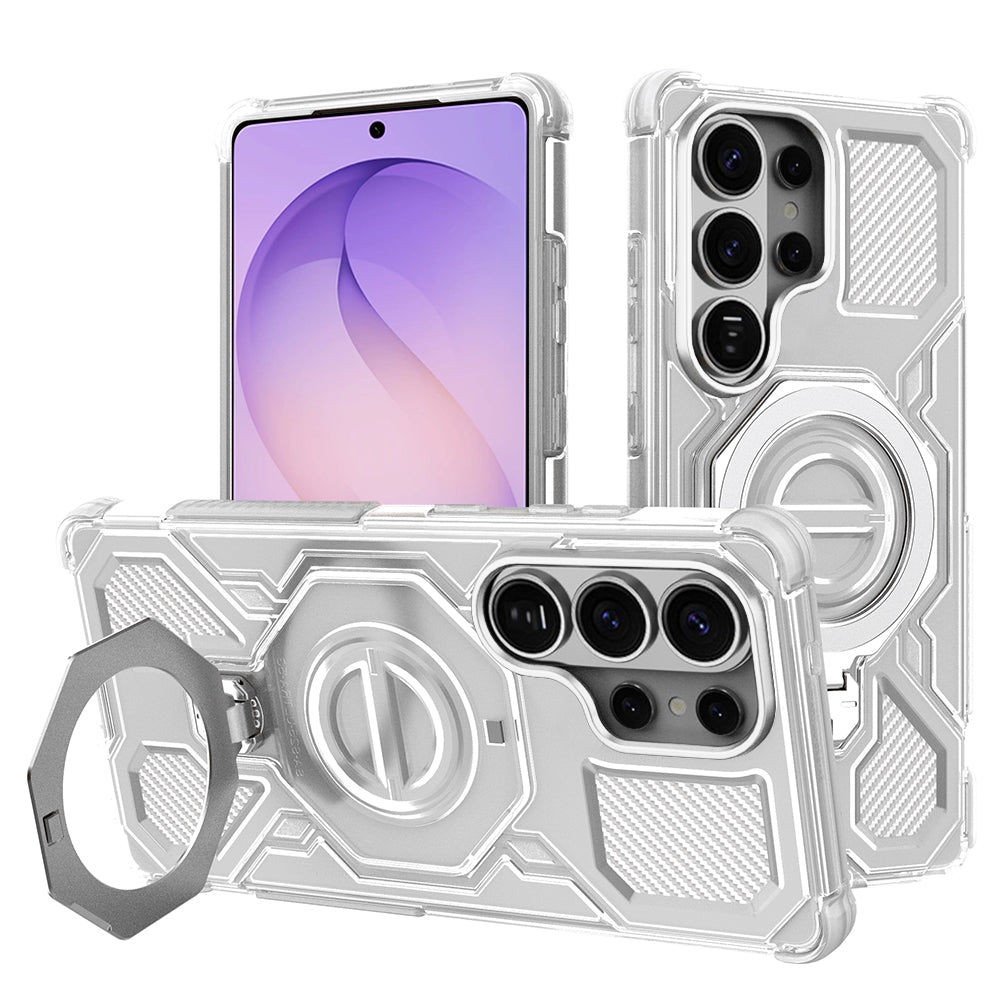 Калъф за Samsung Galaxy S26 Ultra, Techsuit, Carbon Shield Pro, Бял