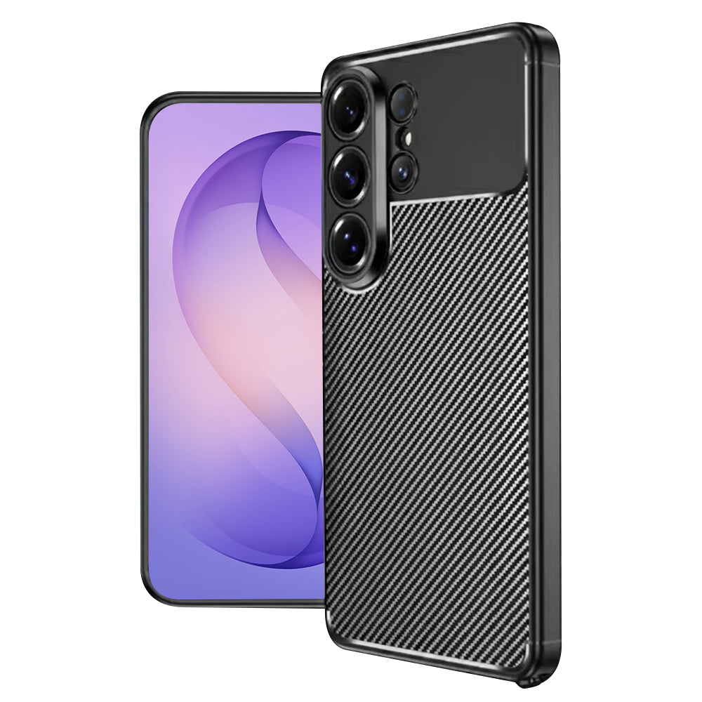 Калъф за Samsung Galaxy S26 Ultra, Techsuit, CarbonFiber, Черен