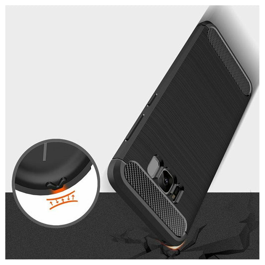Калъф за Samsung Galaxy S8+ G955, Techsuit, Карбон, Черен