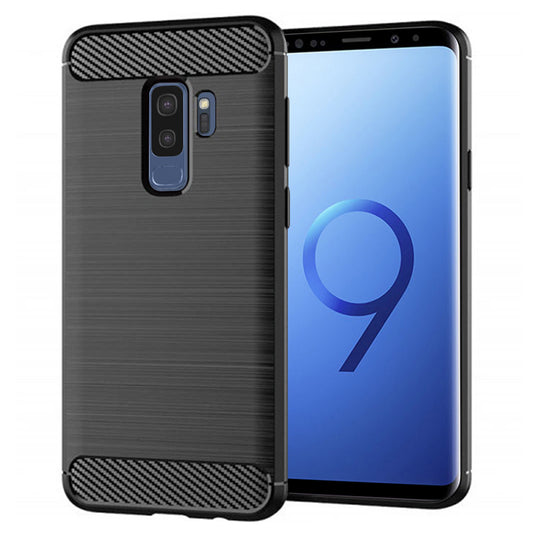Калъф за Samsung Galaxy S9+ G965, Techsuit, Карбон, Черен