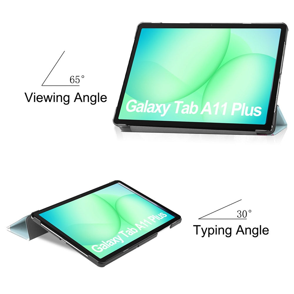 Калъф за Samsung Galaxy Tab A11+ / Tab A9+, Techsuit, FoldPro Unicorn, Многоцветен