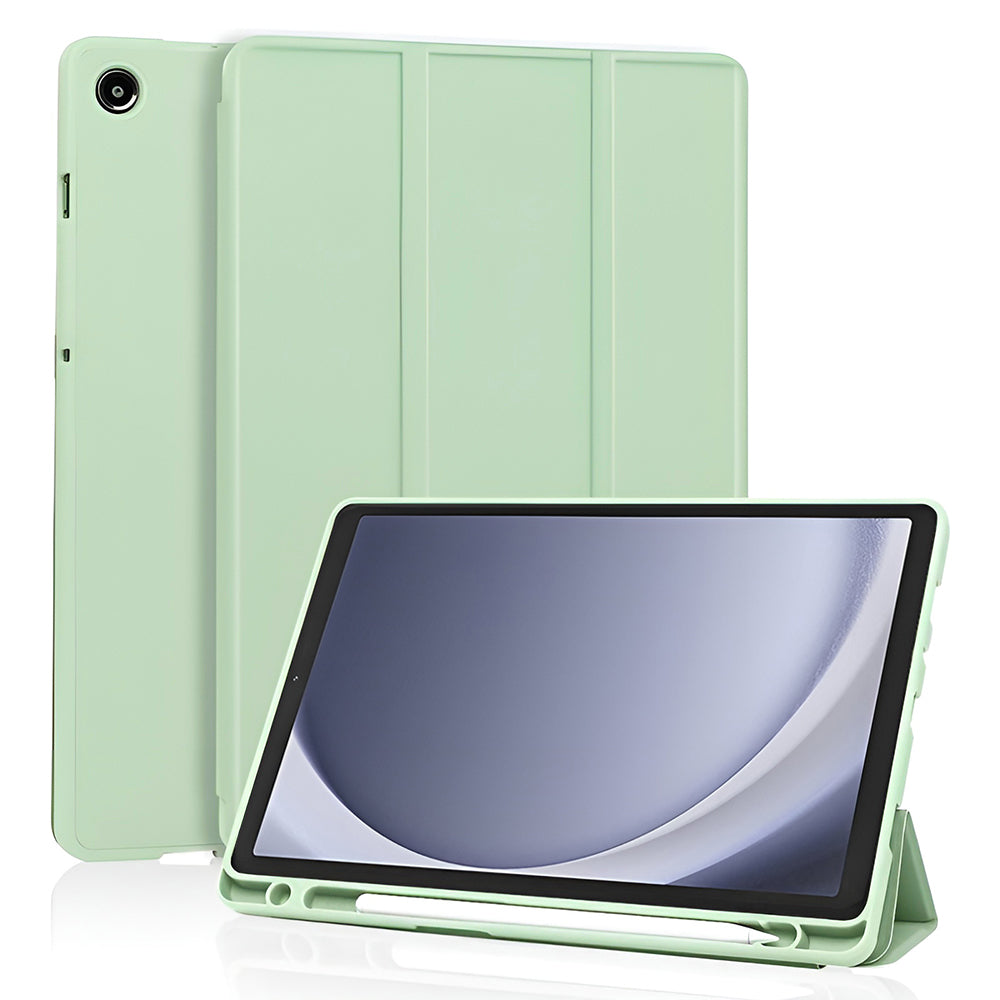 Калъф за Samsung Galaxy Tab A11 / Tab A9, Techsuit, Flex Trifold New Model, Matcha зелен