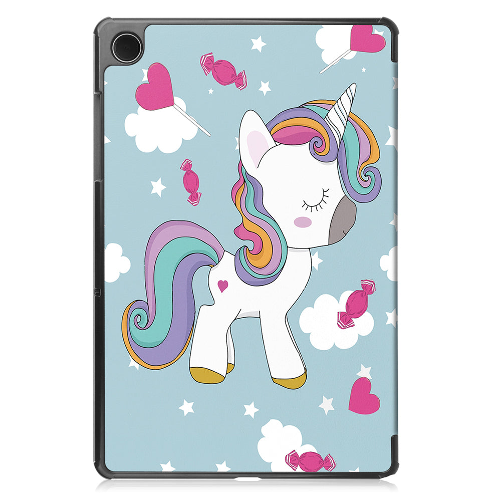 Калъф за Samsung Galaxy Tab A9+, Techsuit, FoldPro Unicorn, Многоцветен