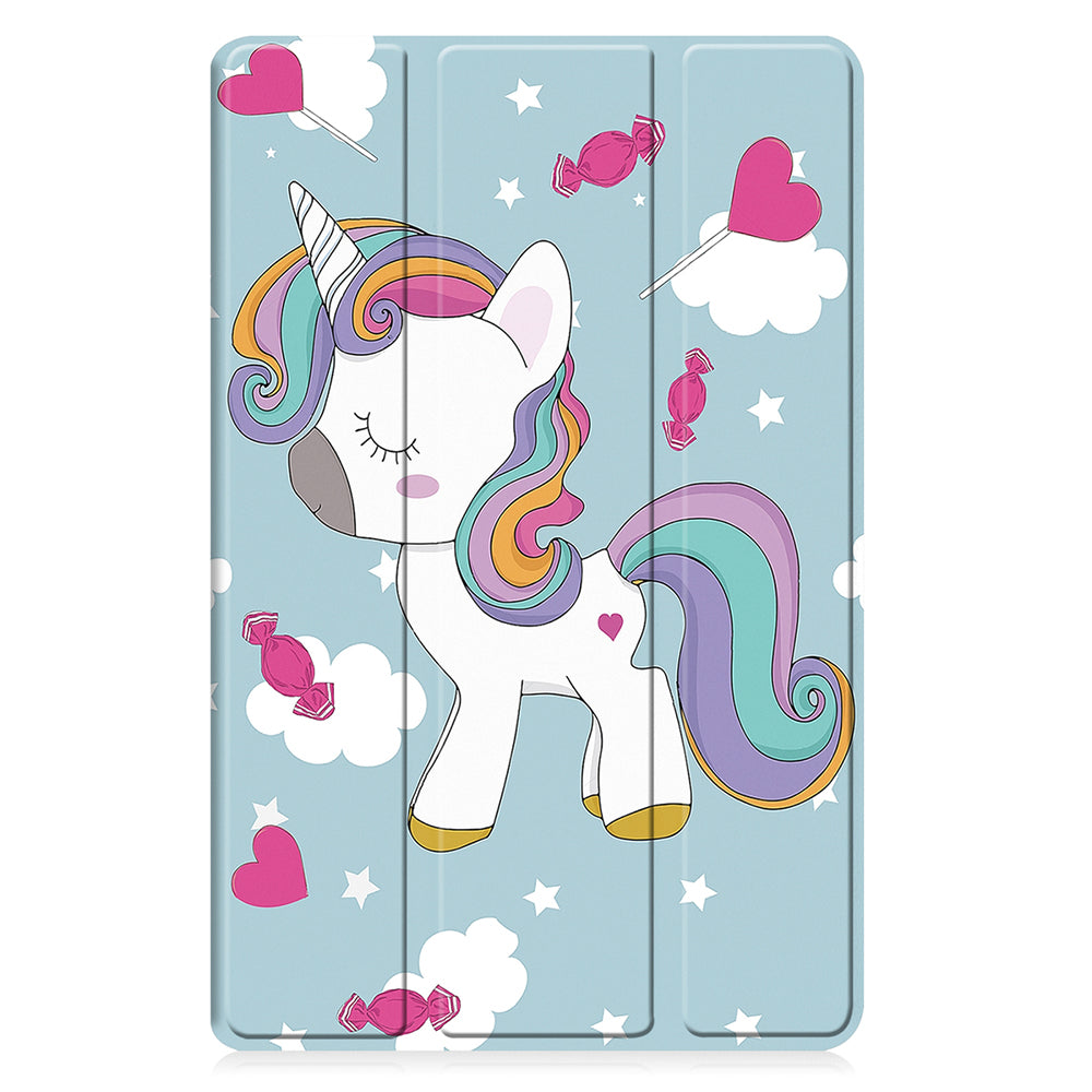 Калъф за Samsung Galaxy Tab A9+, Techsuit, FoldPro Unicorn, Многоцветен