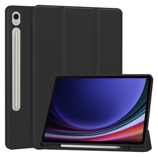 Калъф за Samsung Galaxy Tab S10 FE / Tab S9 FE / Tab S9, Techsuit, Flex Trifold, Черен
