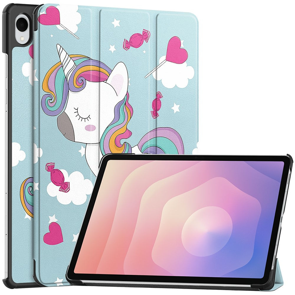 Калъф за Samsung Galaxy Tab S11, Techsuit, FoldPro Unicorn, Многоцветен