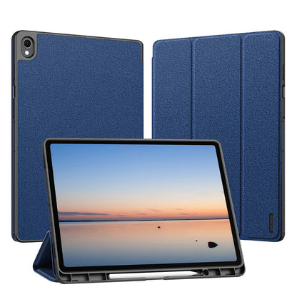Калъф за Samsung Galaxy Tab S12 Plus, DUX DUCIS, Domo с държач за писалка, син
