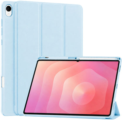 Калъф за Samsung Galaxy Tab S12 Plus, Techsuit, Flex Trifold, Син