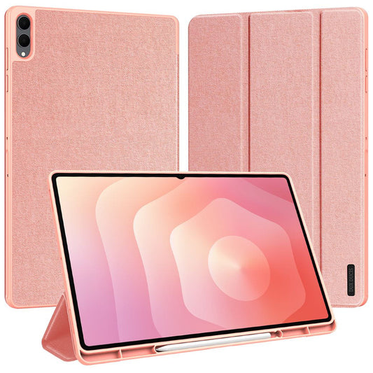 Калъф за Samsung Galaxy Tab S12 Ultra / Tab S11 Ultra, DUX DUCIS, Domo със стойка за писалка, розов