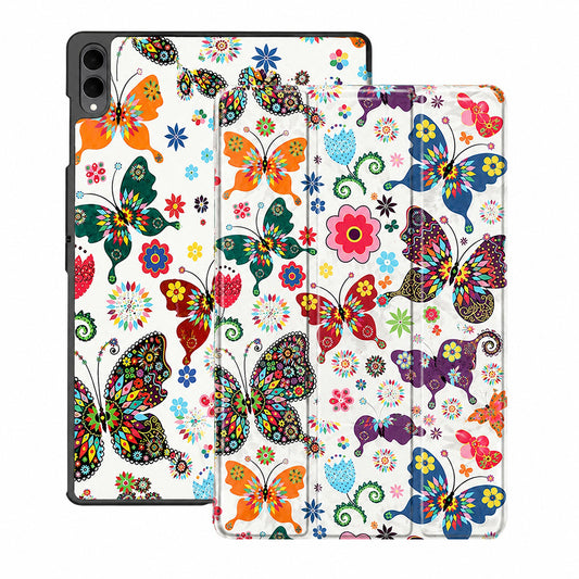 Калъф за Samsung Galaxy Tab S12 Ultra / Tab S11 Ultra, Techsuit, FoldPro Butterfly, Многоцветен