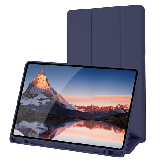 Калъф за Samsung Galaxy Tab S6 Lite (2024) / Tab S6 Lite (2022) / Tab S6 Lite (2020), Techsuit, Flex Trifold, Тъмносин