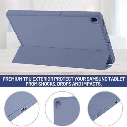 Калъф за Samsung Galaxy Tab S6 Lite (2024) / Tab S6 Lite (2022) / Tab S6 Lite (2020), Techsuit, Flex Trifold, Лилав