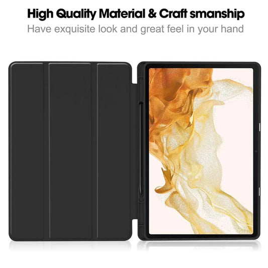 Калъф за Samsung Galaxy Tab S8+ / Tab S7+, Techsuit, Flex Trifold, Черен