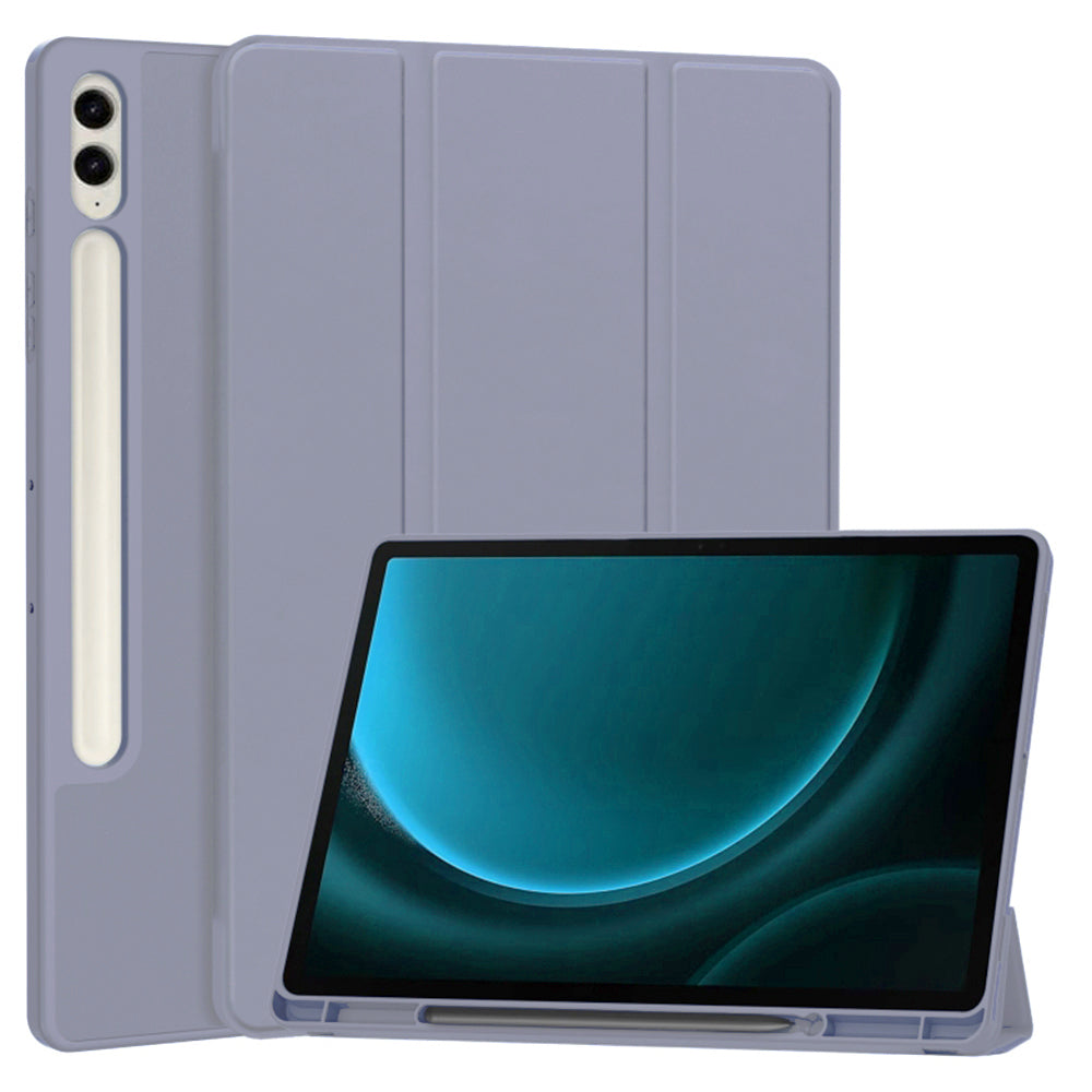 Калъф за Samsung Galaxy Tab S9 FE+, Techsuit, Flex Trifold, лилав