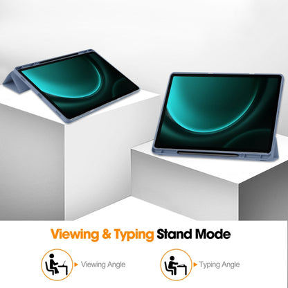 Калъф за Samsung Galaxy Tab S9 FE+, Techsuit, Flex Trifold, лилав