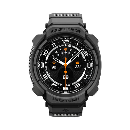 Калъф за Samsung Galaxy Watch Ultra2, Spigen, Rugged Armor Pro, Матиран Черен ACS11612