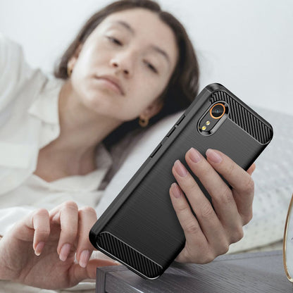 Калъф за Samsung Galaxy Xcover7 G556, Techsuit, Карбон, Черен