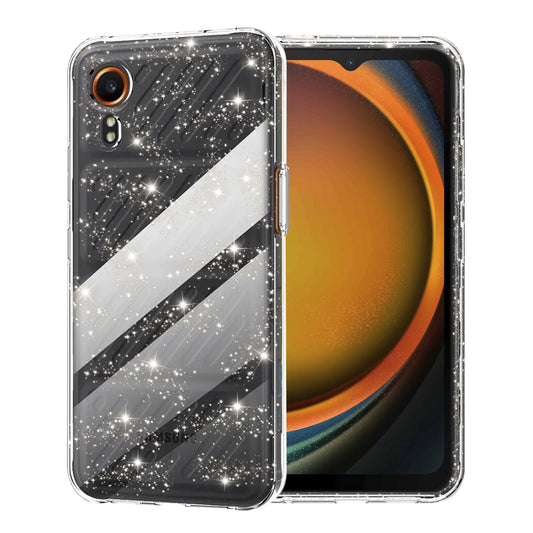 Калъф за Samsung Galaxy Xcover7 G556, Techsuit, SparkleSkin, Прозрачен