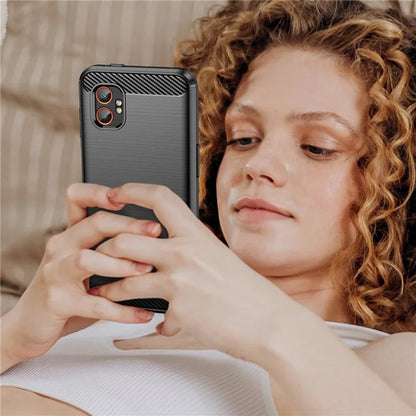 Калъф за Samsung Galaxy XCover7 Pro, Techsuit, Карбон, Черен