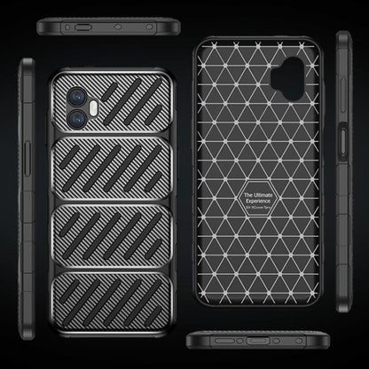 Калъф за Samsung Galaxy XCover7 Pro, Techsuit, CarbonFiber, Черен