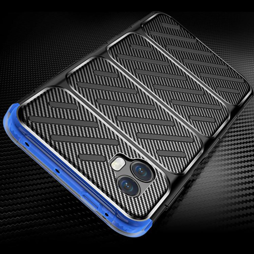 Калъф за Samsung Galaxy XCover7 Pro, Techsuit, CarbonFiber, Черен