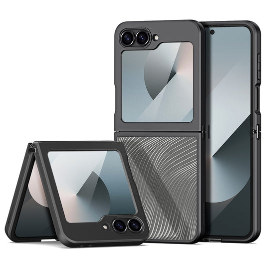 Калъф за Samsung Galaxy Z Flip6 F741, DUX DUCIS, Aimo, Черен