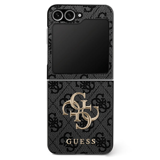 Калъф за Samsung Galaxy Z Flip7 F766, Guess, 4G Metal Logo, Черен