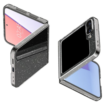 Калъф за Samsung Galaxy Z Flip7 FE F761 / Z Flip6 F741, Spigen, Air Skin Gliiter, Прозрачен