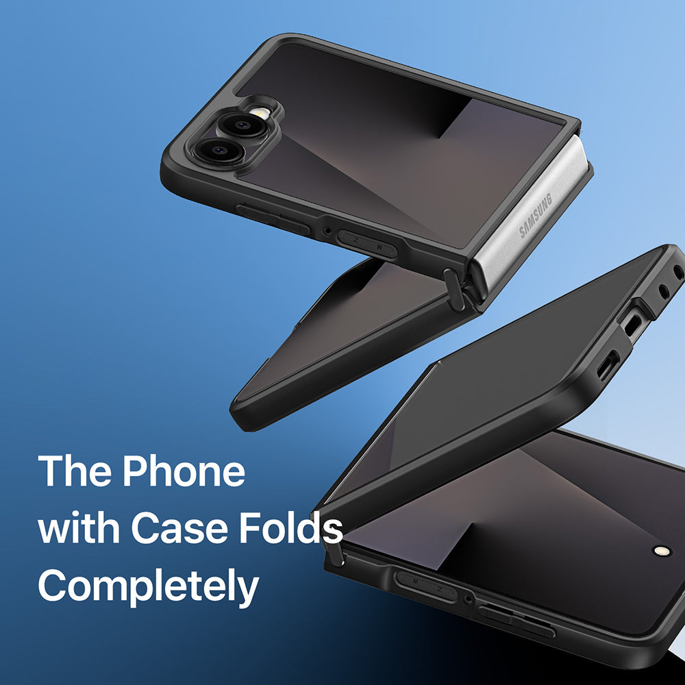 Case for Samsung Galaxy Z Flip8 F776, DUX DUCIS, Aimo, Black