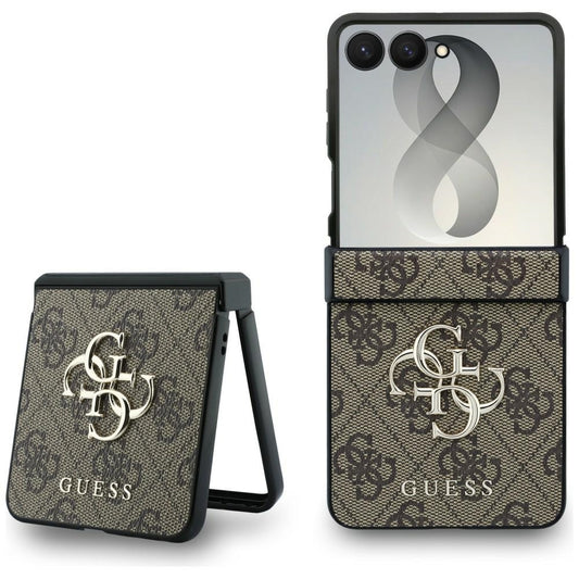 Калъф за Samsung Galaxy Z Flip8 F776, Guess, 4G Big Logo, Кафяв