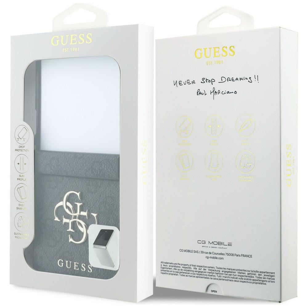 Калъф за Samsung Galaxy Z Flip8 F776, Guess, 4G Big Logo, Черен