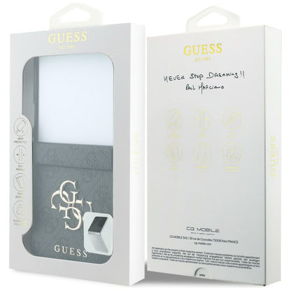 Калъф за Samsung Galaxy Z Flip8 F776, Guess, 4G Big Logo, Черен