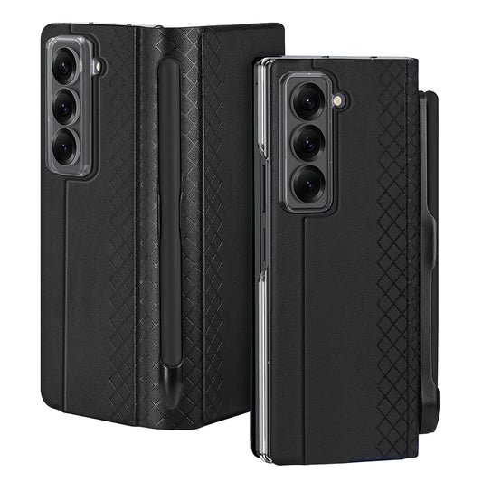 Калъф за Samsung Galaxy Z Fold Special, DUX DUCIS, Bril (с държач за молив), Черен