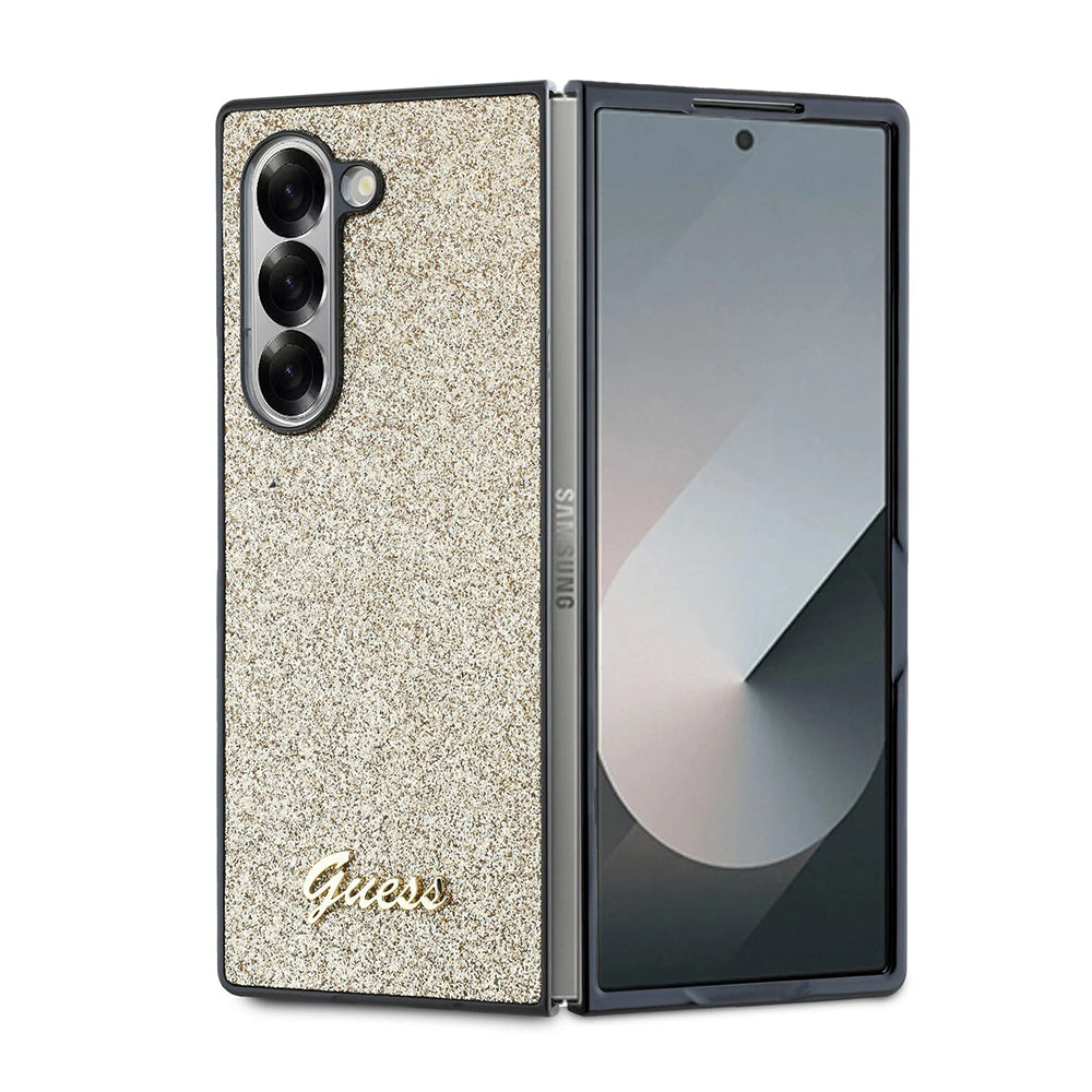 Калъф за Samsung Galaxy Z Fold6 F956, Guess, Glitter Script, Златист