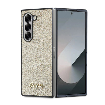 Калъф за Samsung Galaxy Z Fold6 F956, Guess, Glitter Script, Златист