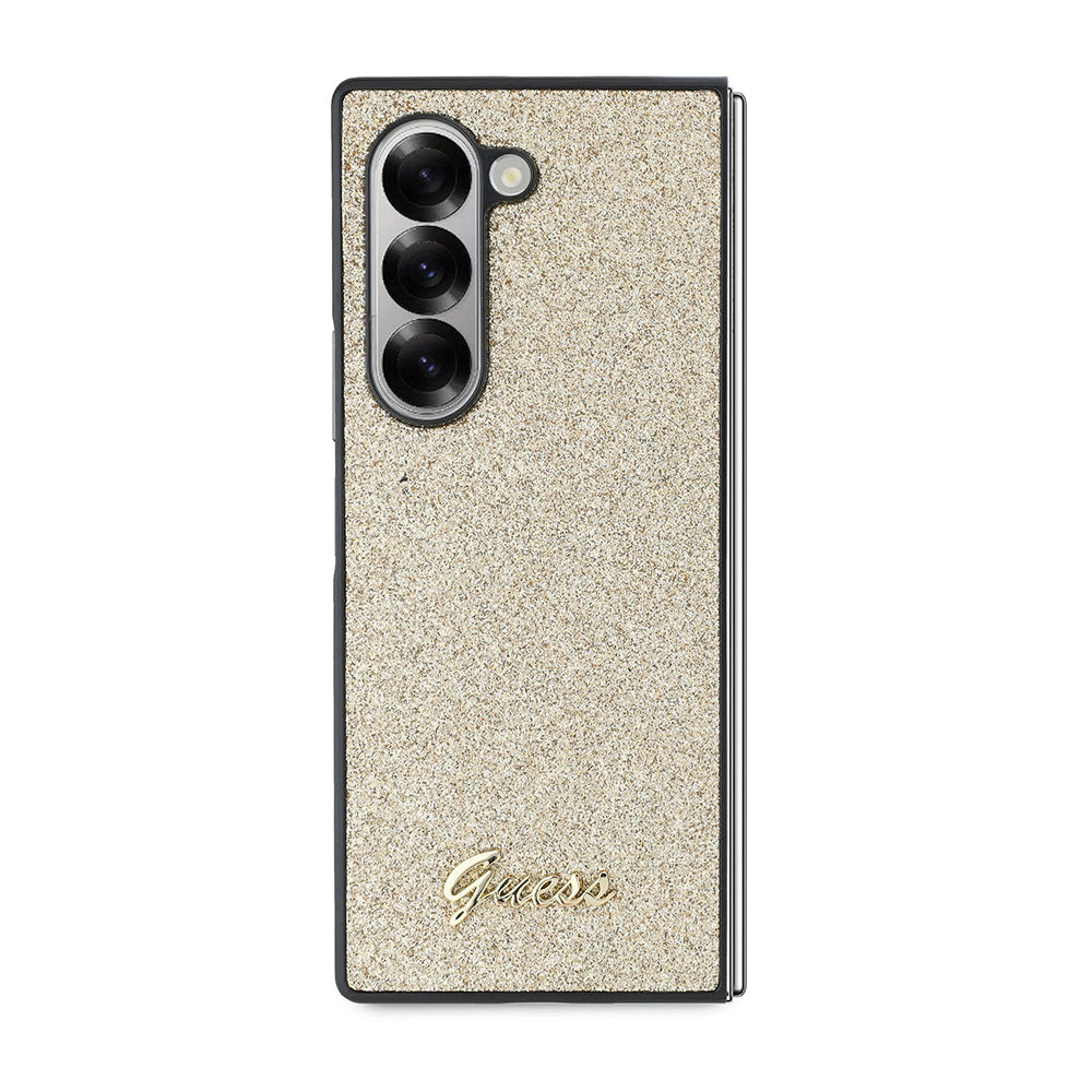 Калъф за Samsung Galaxy Z Fold6 F956, Guess, Glitter Script, Златист
