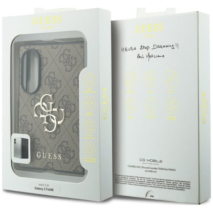 Калъф за Samsung Galaxy Z Fold8 F971, Guess, 4G Big Logo, Кафяв