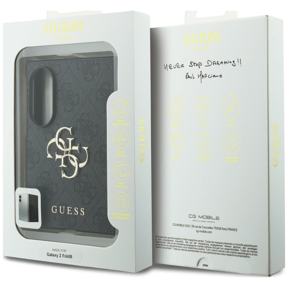 Калъф за Samsung Galaxy Z Fold8 F971, Guess, 4G Big Logo, Черен