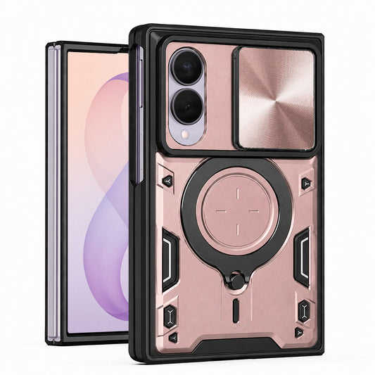 Калъф за Samsung Galaxy Z Fold8 F971, Techsuit, CamGuard Pro, Розово злато