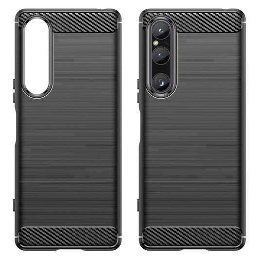 Калъф за Sony Xperia 1 V, Techsuit, Карбон, Черен