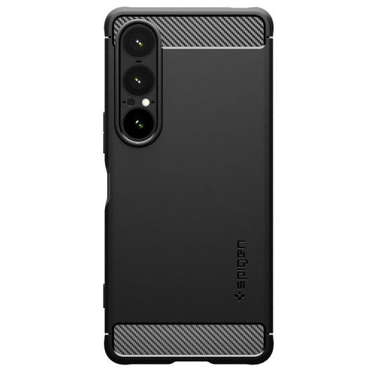 Калъф за Sony Xperia 1 VII, Spigen, Rugged Armor, Матово черен