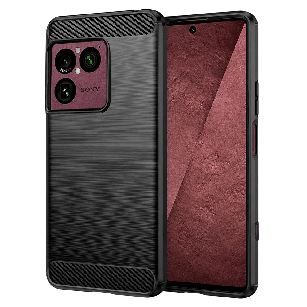 Калъф за Sony Xperia 1 VIII, Techsuit, Карбон, Черен