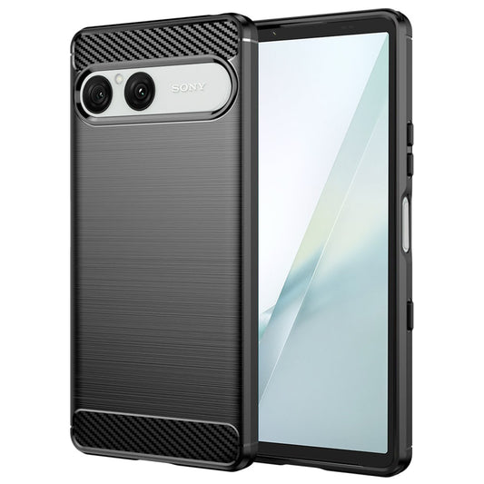 Калъф за Sony Xperia 10 VIII, Techsuit, Карбон, Черен
