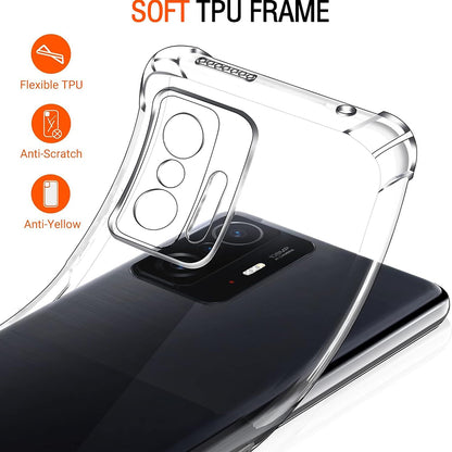 Case for Xiaomi 11T / 11T Pro, Techsuit, Shockproof Clear, Transparent