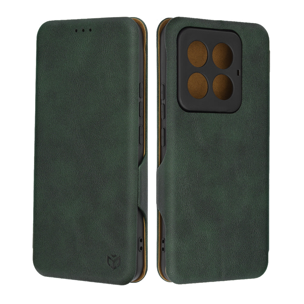 Калъф за Xiaomi 14 Pro, Techsuit, Safe Wallet Plus, Зелен